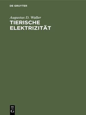 cover image of Tierische Elektrizität